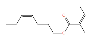(Z)-4-Heptenyl (Z)-2-methyl-2-butenoate
